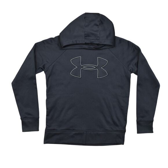 Under Armour Women's Medium Black Pullover Hoodie Loose Coldgear Kangaroo Pocket - Picture 1 of 8